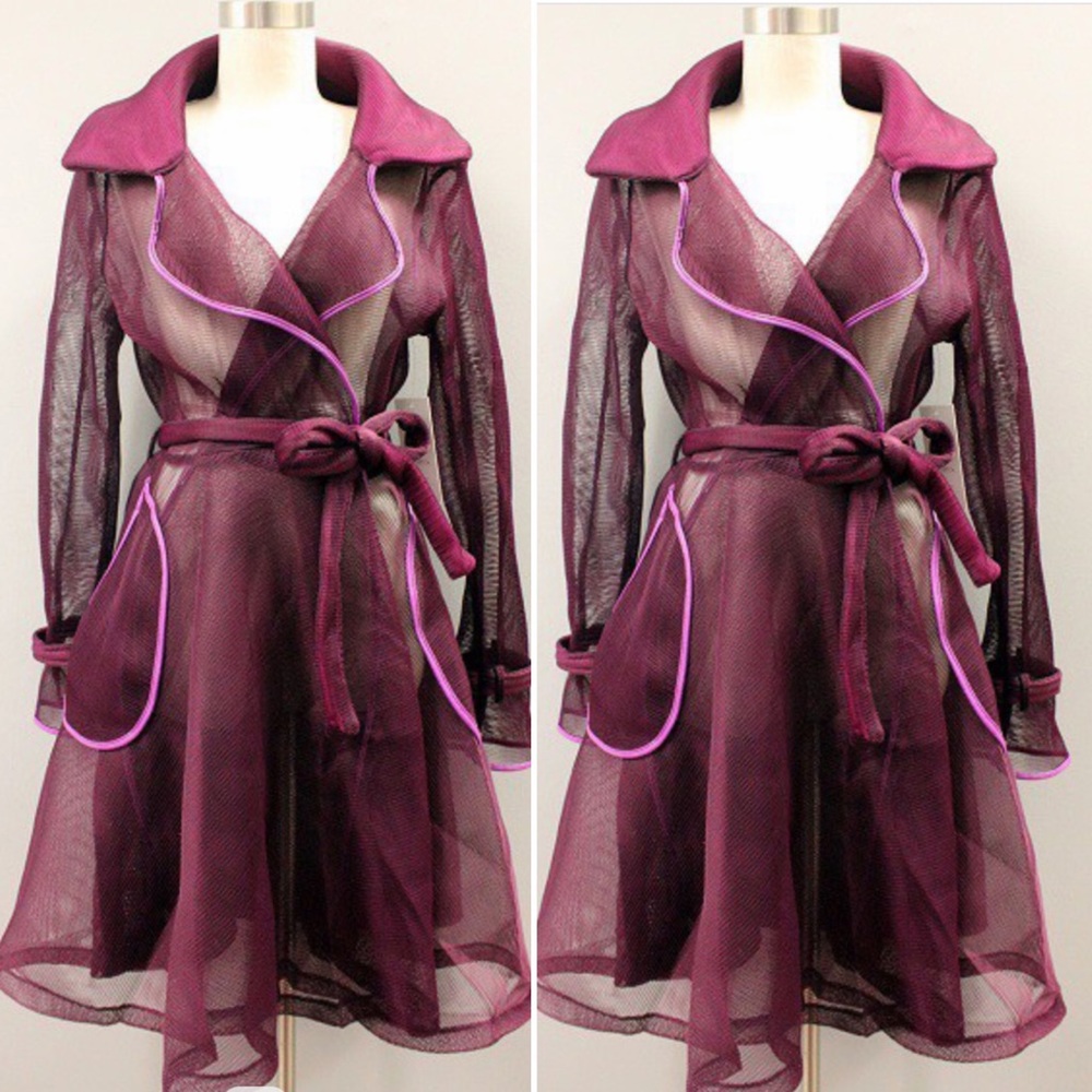 SOLD OUT………Purple Sheer Waist Jacket